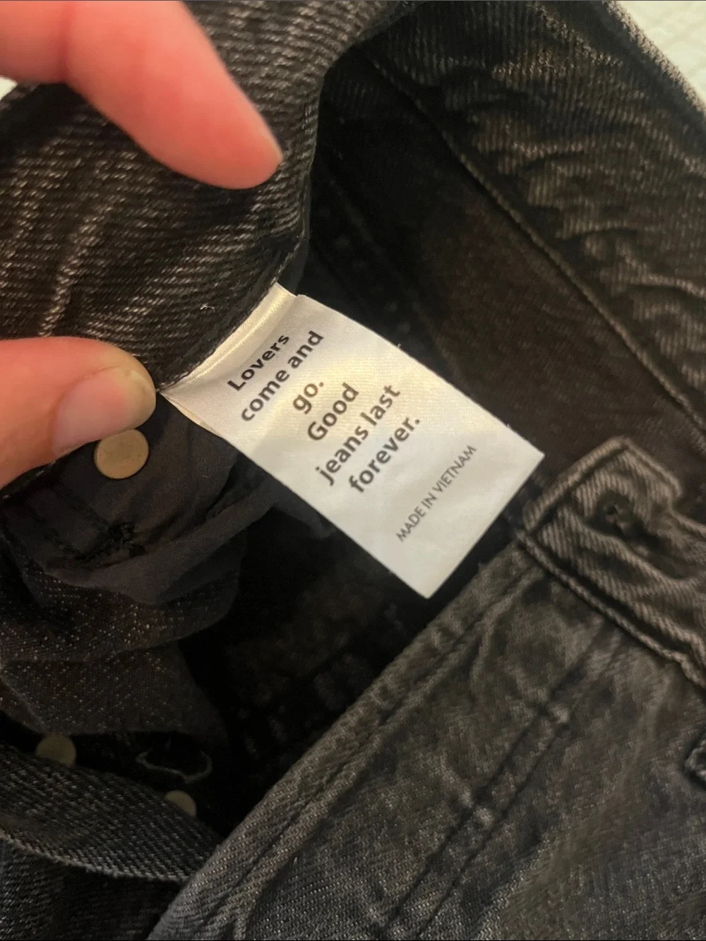 PacSun Black Patchwork High Rise Straight Jeans - Picture 4 of 7